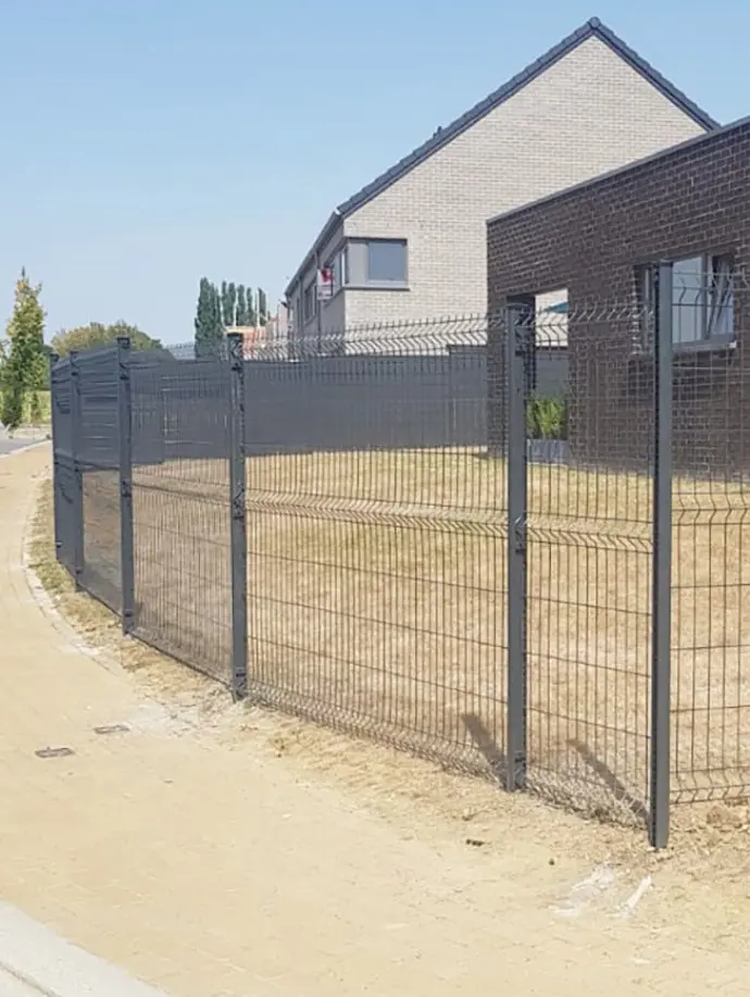realisation de cloture en panneaux rigides en belgique